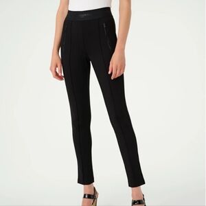 Karl Lagerfeld Paris Zip Detailed Pull On Pants Size Xl Black Nwot